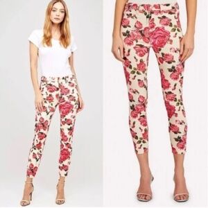 L'AGENCE Margot Floral Print Jeans - size 29